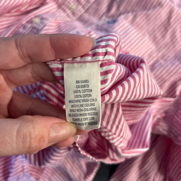 American Eagle Outfitters Mens Long Sleeve
Button Down Size XL Pink & White - Picture 6 of 6